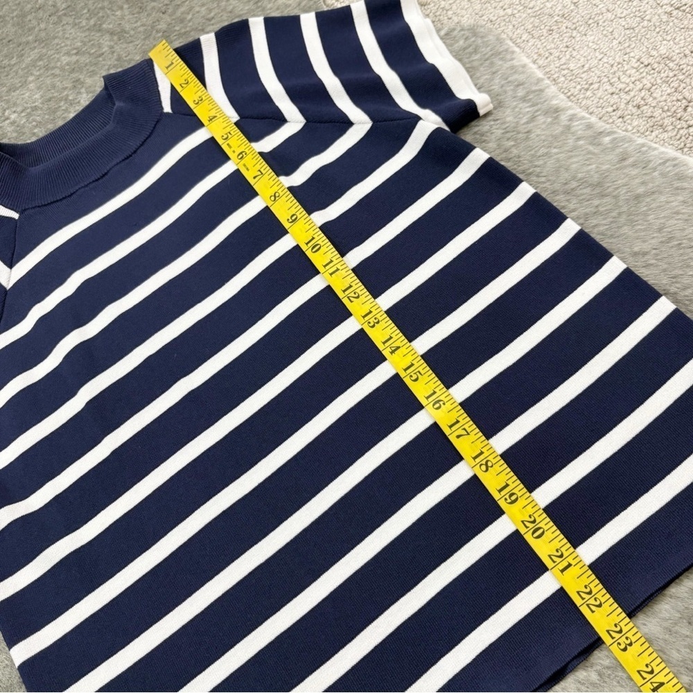 Ryegrass Striped Mock Neck Top - Picture 10 of 11